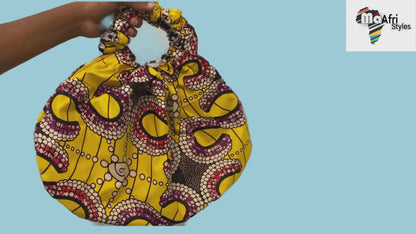 The "ECD" African Kitenge/Ankara reversible (2 - in 1) handbag